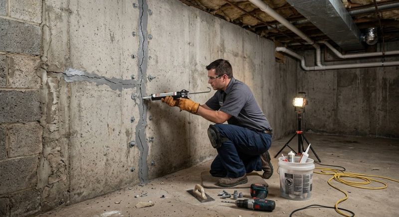 Basement Crack Repair in Charlotte County, FL