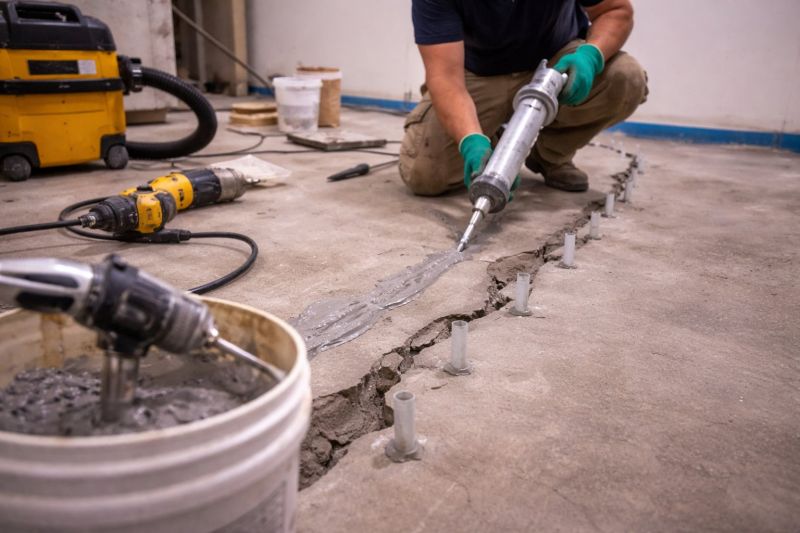 Cracked Basement Floor Repair in Charlotte County, FL