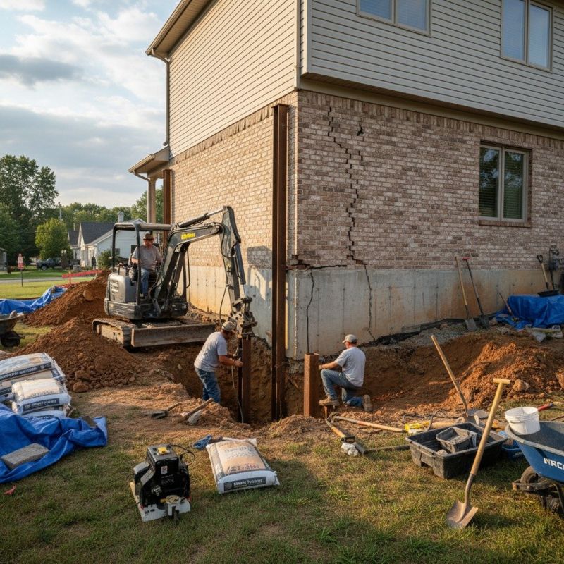 Foundation Settlement Repair in Charlotte County, FL